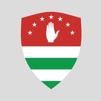 abkhazia bandeira escudo vetor