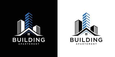 construção logotipo Projeto arquitetura inspiração, ilustração vetor