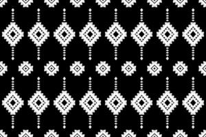 Preto e branco tradicional geométrico tecido desatado padronizar vetor