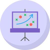 Treinamento plano bolha ícone vetor