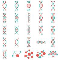 ilustração do dna pacote vetor