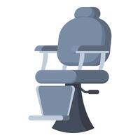 cinzento cor barbeiro cadeira ícone desenho animado . salão assento vetor
