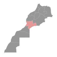 souss massa região mapa, administrativo divisão do Marrocos. ilustração. vetor