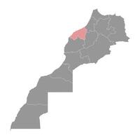 Casablanca definir mapa, administrativo divisão do Marrocos. ilustração. vetor