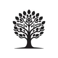 árvore logotipo modelo, árvore logotipo elemento, árvore logotipo ilustração vetor