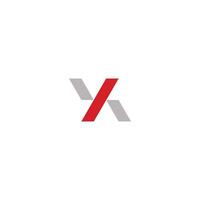 abstrato moderno carta x logotipo Projeto modelo vetor