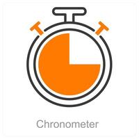 cronômetro e cronômetro ícone conceito vetor