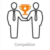 concorrência e prêmio ícone conceito vetor