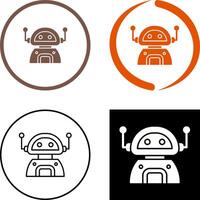 design de ícone de robô vetor