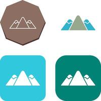design de ícone de montanha vetor