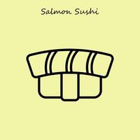 salmão Sushi ilustração vetor