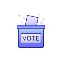 votação votação caixa ícone com esboço vetor