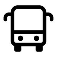 ônibus ícone para rede, aplicativo, infográfico vetor