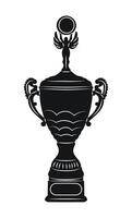 campeões troféu ícone ilustração. primeiro Lugar, colocar prêmio placa. vitória símbolo. vetor
