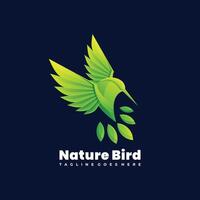 colorida natureza pássaro logotipo ilustração modelo vetor