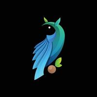 colorida animal coruja logotipo ilustração modelo vetor