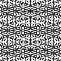 padrão de linhas de forma geométrica sem costura abstrata vetor