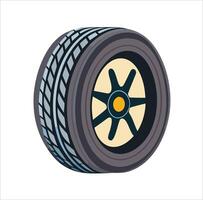 carro pneu ícone para manutenção apps vetor