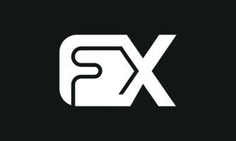 inicial carta fx logotipo Projeto. fx logotipo Projeto. criativo e moderno fx logotipo. pró vetor