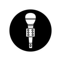 microfone ícone . microfone ilustração placa. karaokê símbolo. audio logotipo. vetor