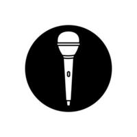 microfone ícone . microfone ilustração placa. karaokê símbolo. audio logotipo. vetor