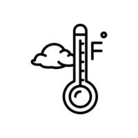 Fahrenheit graus linha ícone Projeto vetor