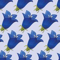 bluebell flor botões. isolado desenho animado ilustração do uma selvagem campo plantar. vetor