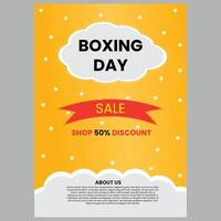 folheto do boxing day vetor