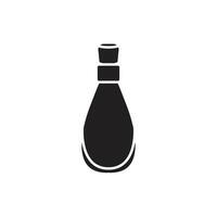 perfume garrafa ícone logotipo vetor