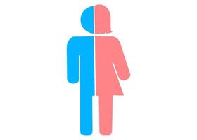 homem e mulher banheiro placa vetor