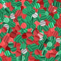 vermelho e verde espumante lantejoulas, festivo Natal fundo fechar-se, quadrado formato vetor