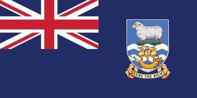 bandeira do a Falkland ilhas vetor
