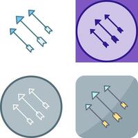 único Setas; flechas ícone Projeto vetor