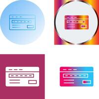design de ícone de cartão de crédito vetor