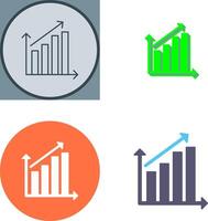 Aumentar Estatisticas ícone Projeto vetor