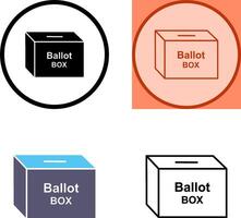 ícone de urna eleitoral vetor
