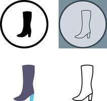 ícone de botas longas vetor
