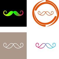 design de ícone de bigode vetor