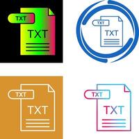 TXT ícone Projeto vetor