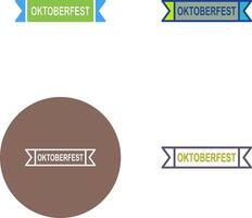 oktoberfest bandeira ícone Projeto vetor