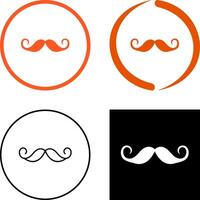 design de ícone de bigode vetor