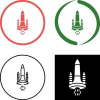 design de ícone de ônibus espacial vetor