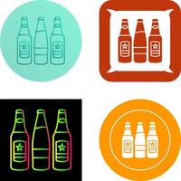 Cerveja garrafas ícone Projeto vetor