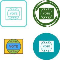 voto adesivo ícone Projeto vetor