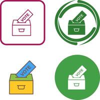 fundição voto ícone Projeto vetor