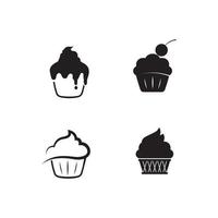 bolos e padaria ícone logotipo design alimentos vetor pão vetor e símbolo e ícone de comida