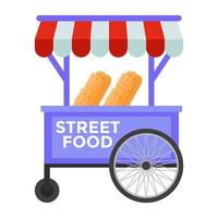 conceitos de comida de rua vetor