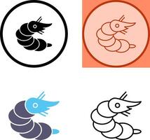 design de ícone de camarão vetor