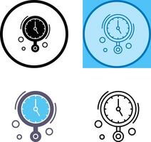 design de ícone de relógio de parede vetor