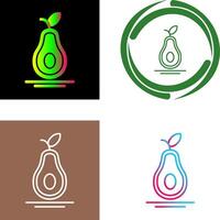design de ícone de abacate vetor